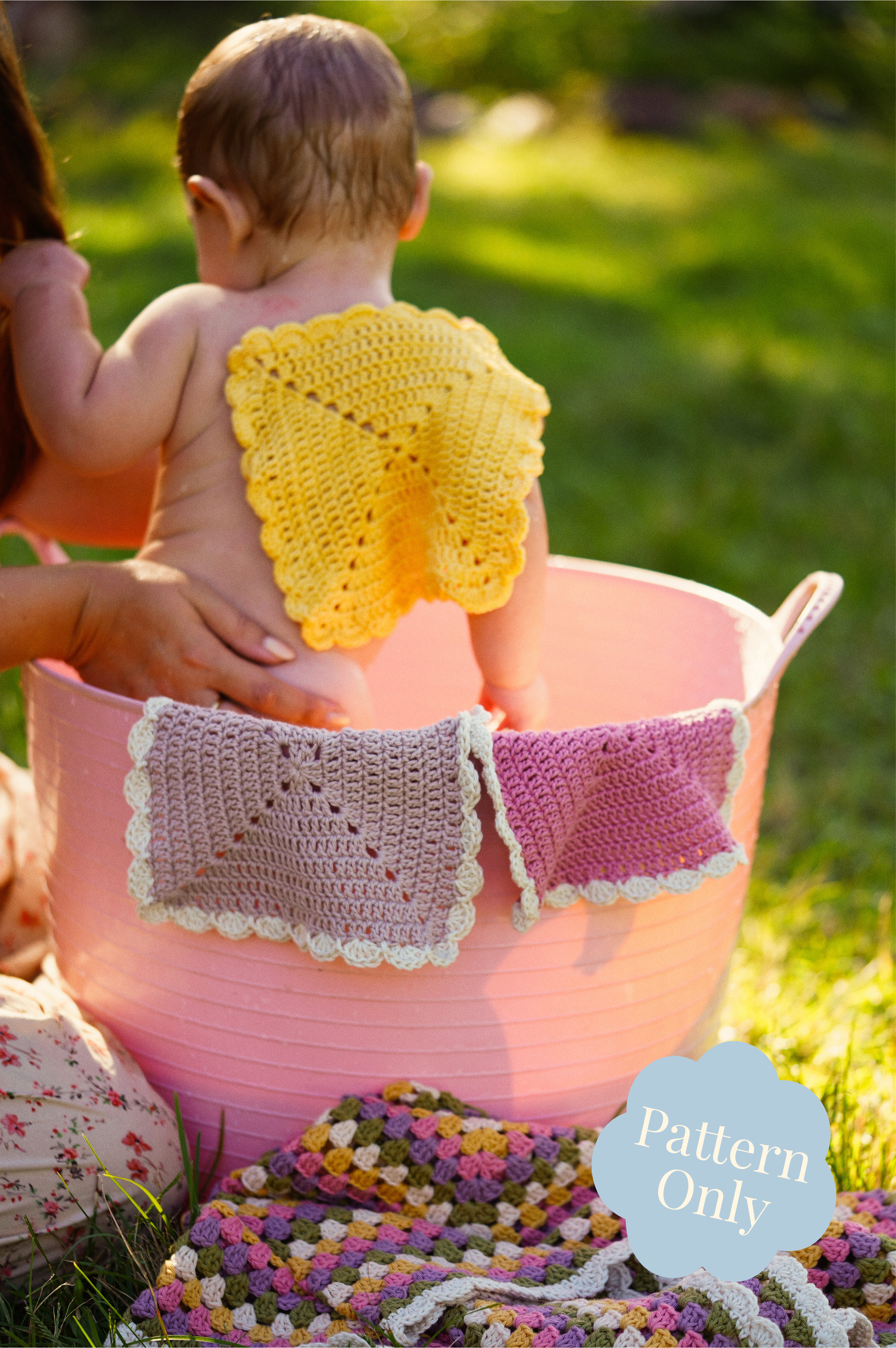 Crochet Pattern Dish Cloth, Wash Cloth, Baby Cloth, Cottage Cloth