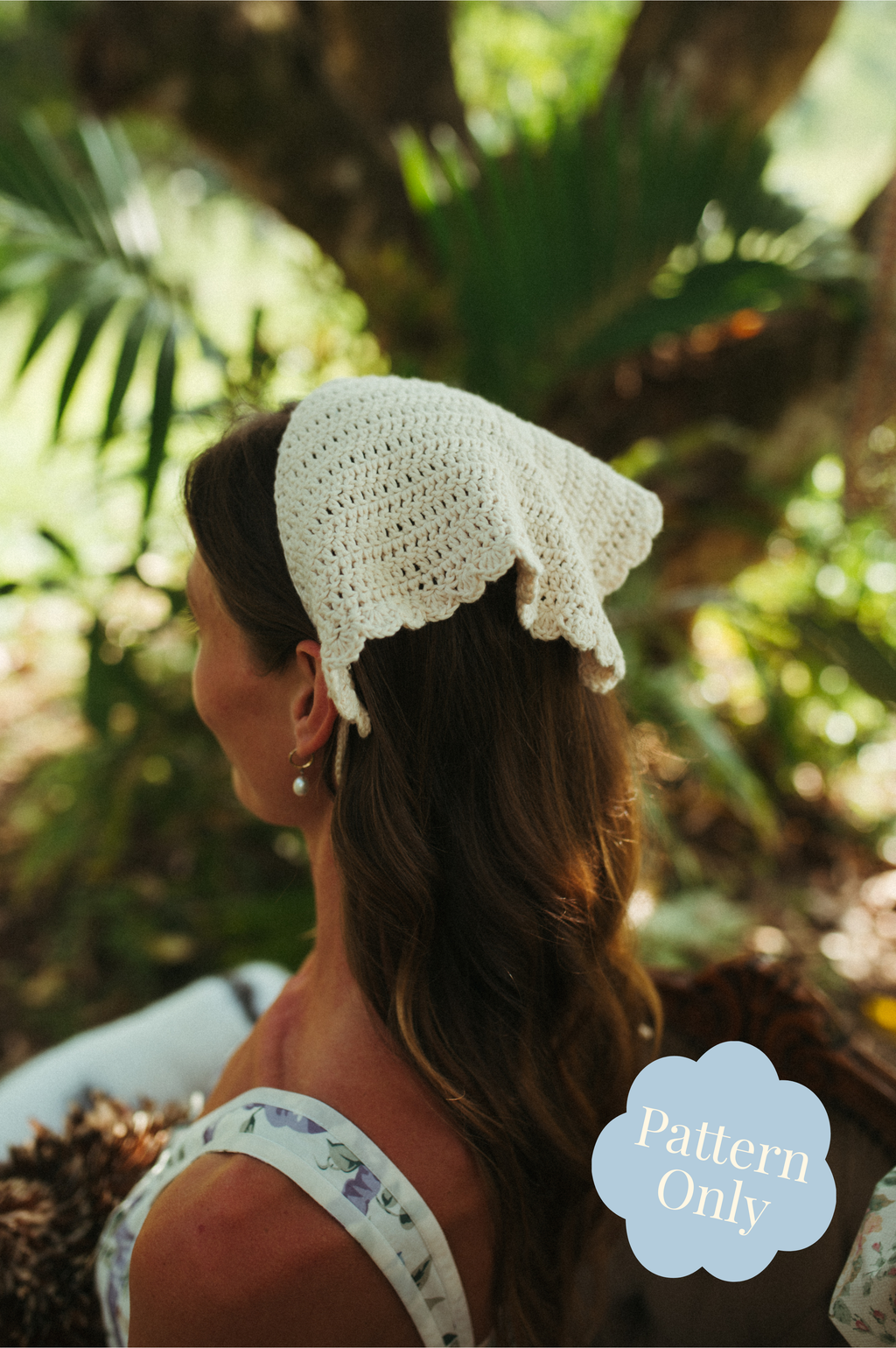 Crochet Pattern Prairie Head Kerchief 