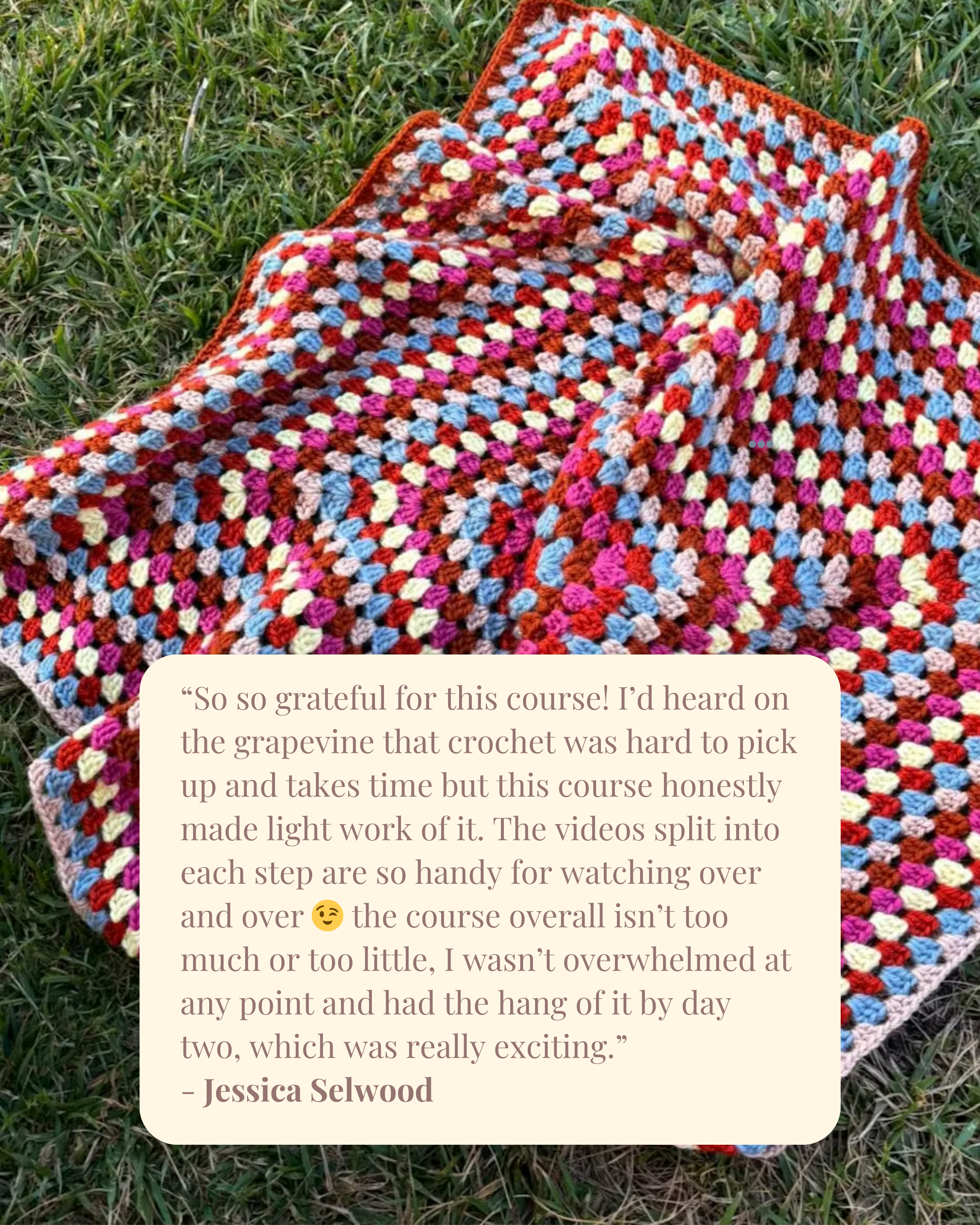 Beginners Guide to Crochet Course - The Gratitude Blanket
