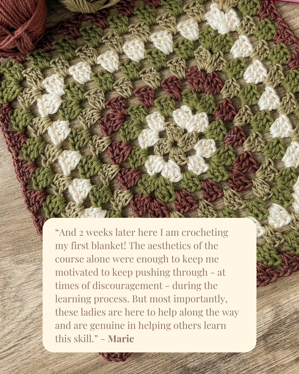 Beginners Guide to Crochet Course - The Gratitude Blanket