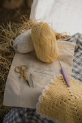crochet kit, crochet hook, cotton yarn, beginner starter kit, chicken scissors