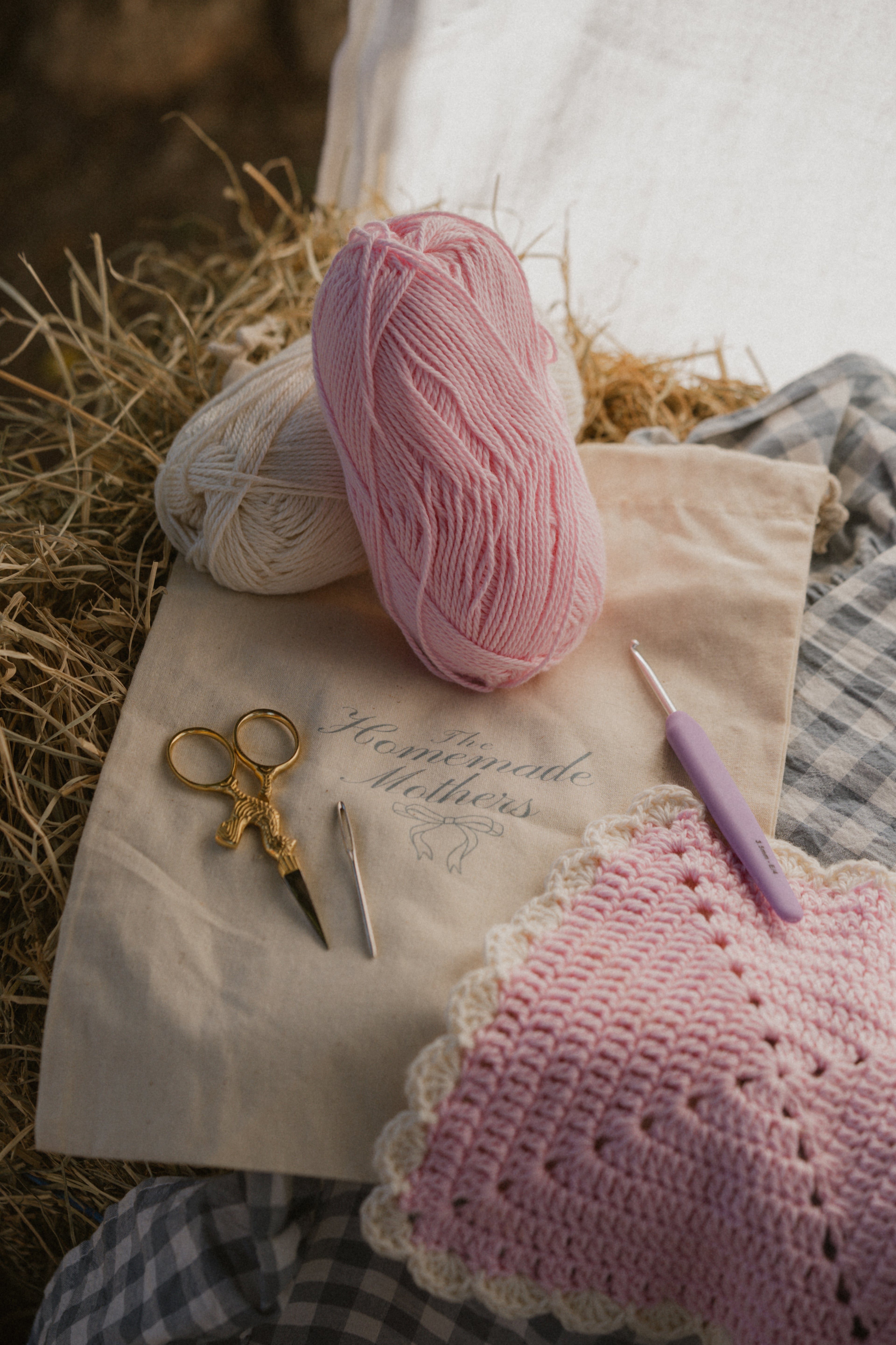 Beginner Crochet Starter Kit - Cotton Candy