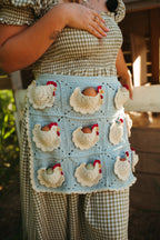 Crochet Pattern , Mother Hen Egg Apron, Collecting Eggs, Egg Apron, Chickens