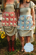 Crochet Pattern , Mother Hen Egg Apron, Collecting Eggs, Egg Apron, Chickens