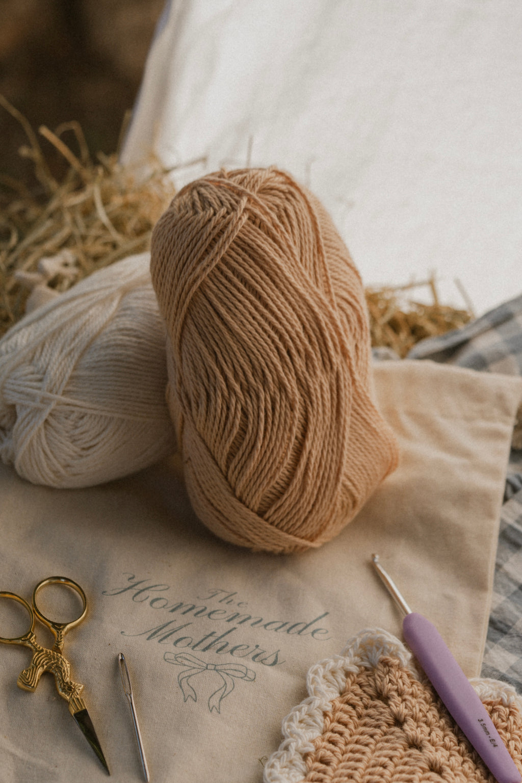 Beginner Crochet Starter Kit - Chai Latte